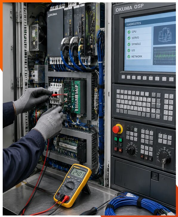 Ремонт систем ЧПУ Okuma OSP в Махачкале